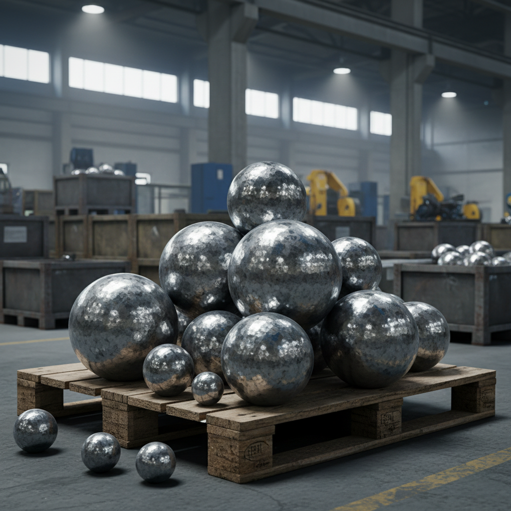 Forged steel grinding balls for ball mills