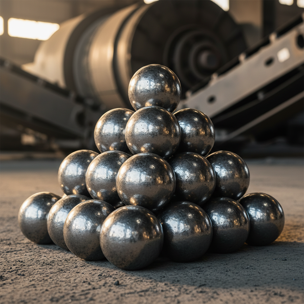 High-hardness forged steel balls for mining grinding mills