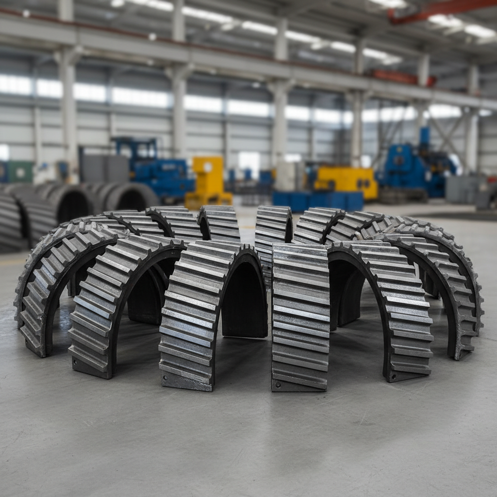 Wear-resistant alloy steel ball mill liners