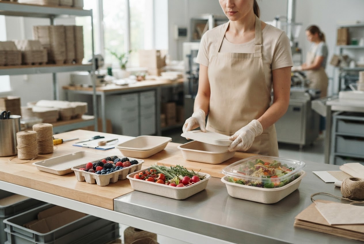 Sustainable luxury food packaging and recyclable containers