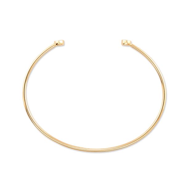 Marisa 14k Yellow Gold Cuff Bracelet in White Diamond - Image 3