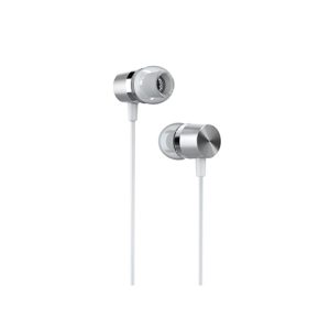 SDFLAYER In Ear Headphones Silverlight Earbuds with Line-in Microphone Heavy Bass Dynamic Driver Earphones with Non Tangle TPE Cord For Running Gym An